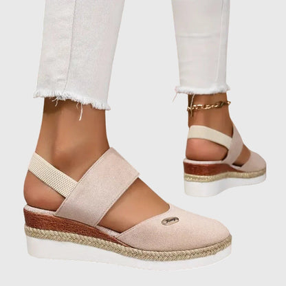 Jausserande Slingback Platform Espadrille Sandals