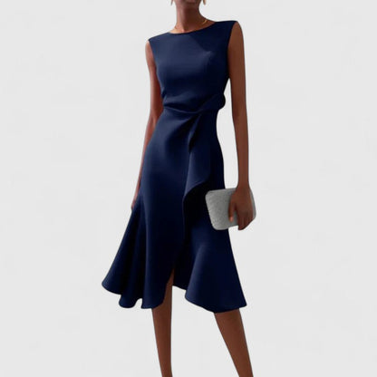 Kathine Sleeveless A-Line Midi Dress