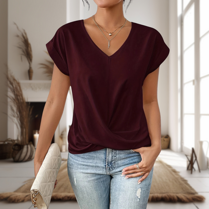 Hedvika V-Neck Short Sleeve T-Shirt