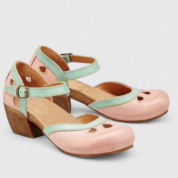 Sophronia Ankle Strap Block Heel Sandals