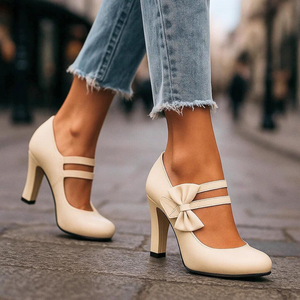 Aoibheann Mary Jane Block Heel Pumps