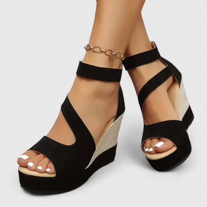 Fioralba Open Toe Wedge Sandals