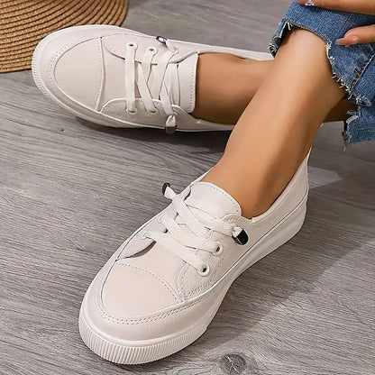 Nichole Lace-Up Canvas Sneakers