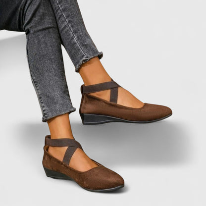 Judicaelle Ankle Strap Platform Wedge Shoes