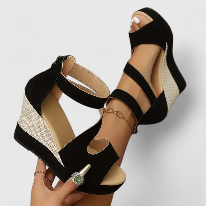 Fioralba Open Toe Wedge Sandals
