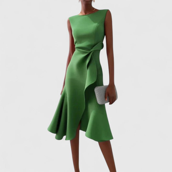 Kathine Sleeveless A-Line Midi Dress