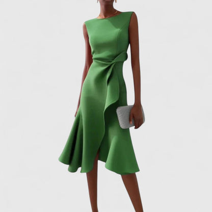 Kathine Sleeveless A-Line Midi Dress
