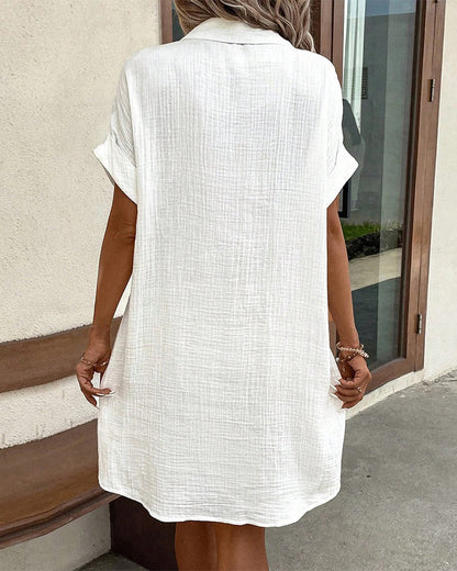 Hallveig Button-Down Shirt Dress