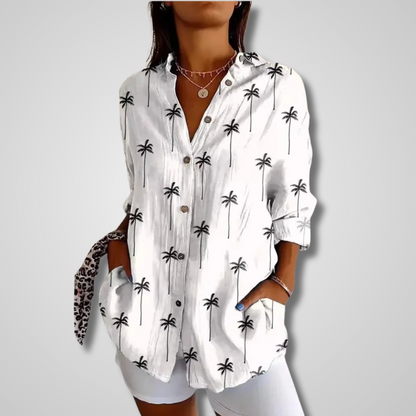 Briallen Vintage Relaxed Floral Shirt