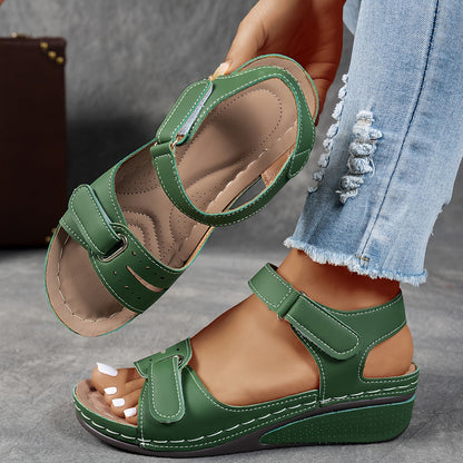 Fidelma Platform Wedge Sandals with Open Toe