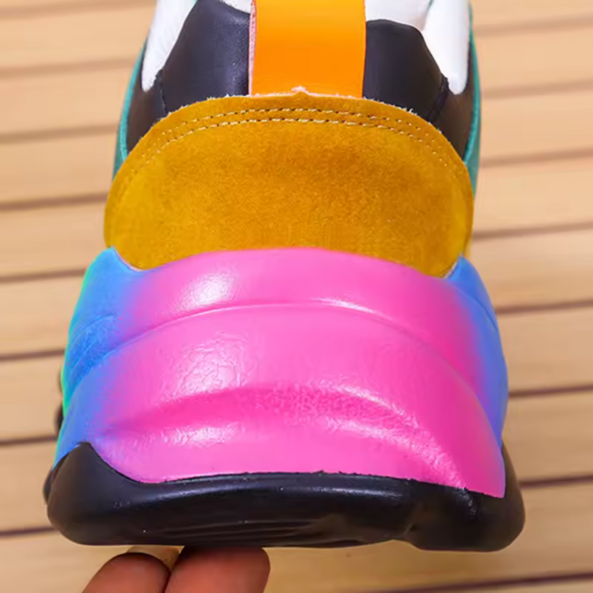 Tellervo Neon Chunky Platform Sneakers