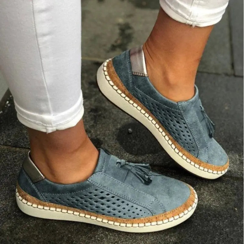 Beatrisse Perforated Slip-On Loafers