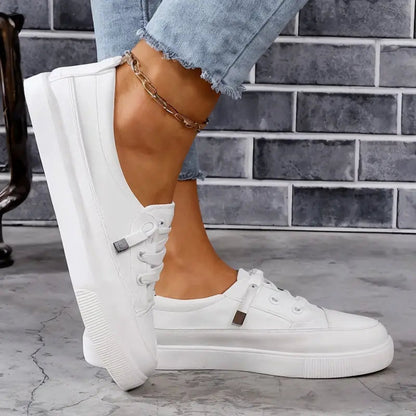 Nichole Lace-Up Canvas Sneakers