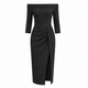 Elodie Elegant Off-Shoulder Midi Dress