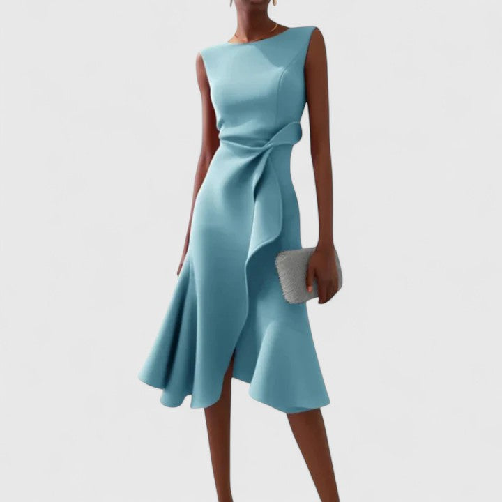 Kathine Sleeveless A-Line Midi Dress