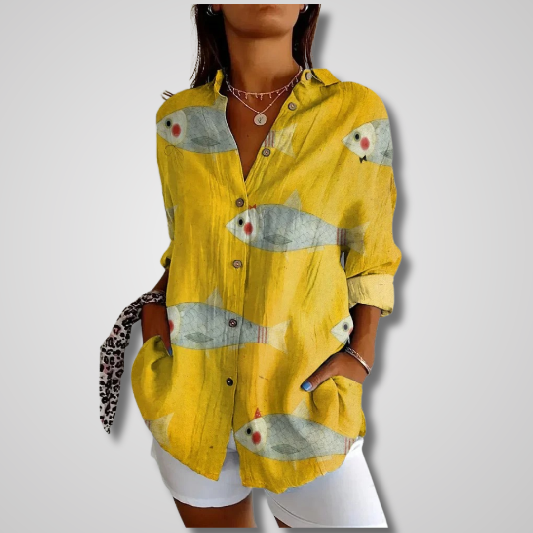 Briallen Vintage Relaxed Floral Shirt