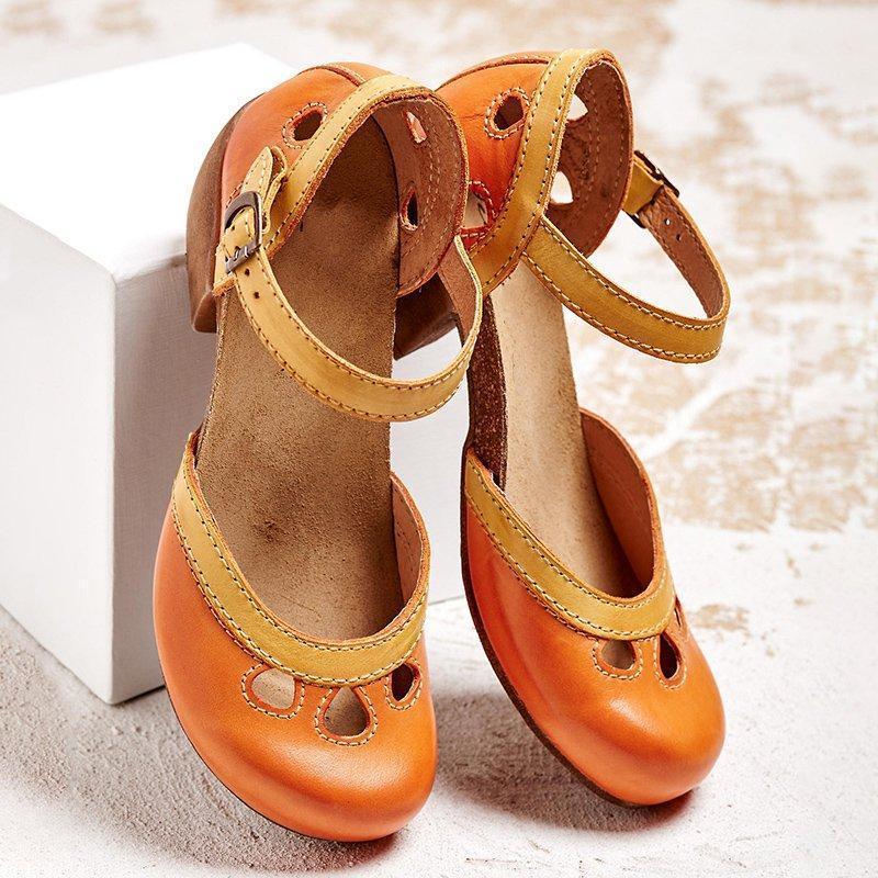 Eirene Ankle Strap Mary Jane Flats