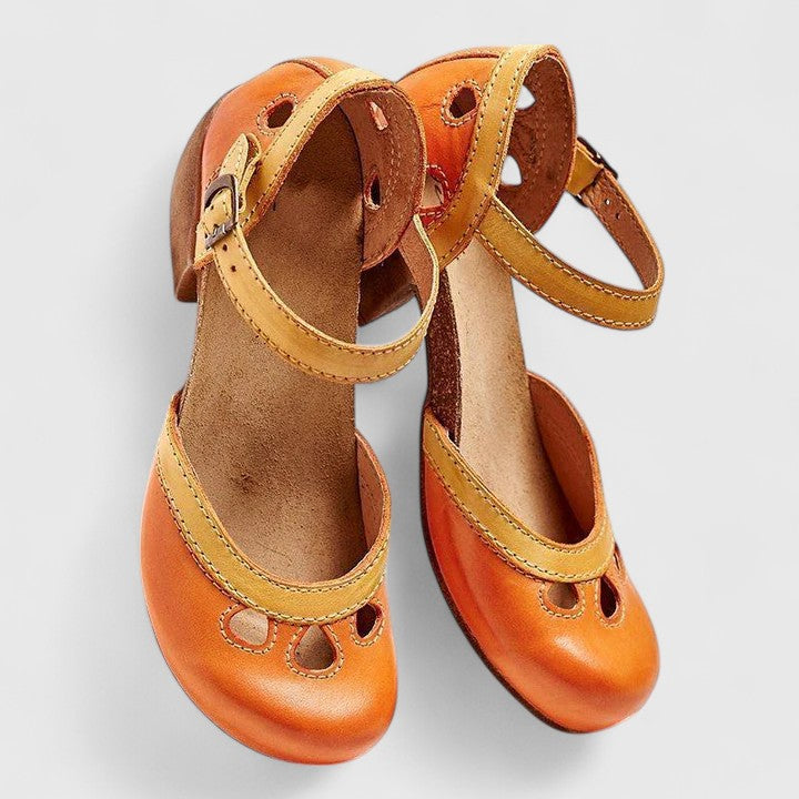 Sophronia Ankle Strap Block Heel Sandals