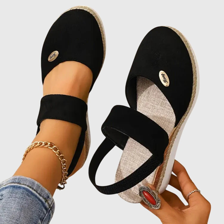 Jausserande Slingback Platform Espadrille Sandals