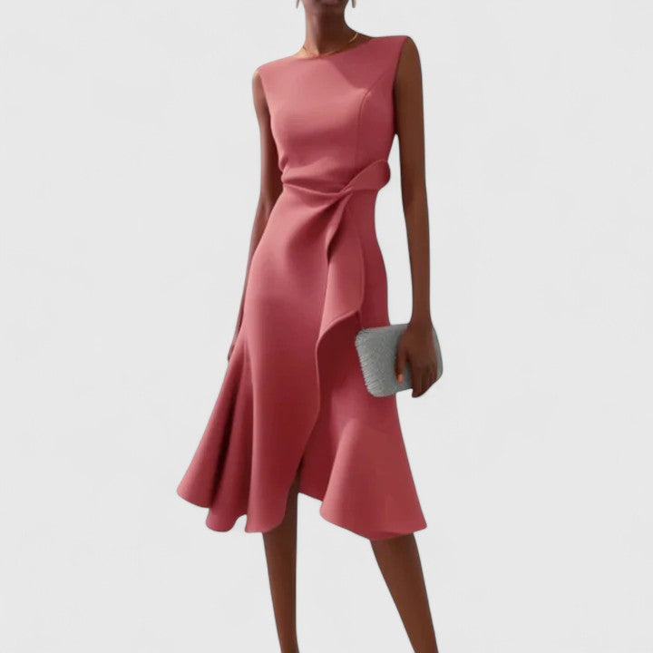 Kathine Sleeveless A-Line Midi Dress