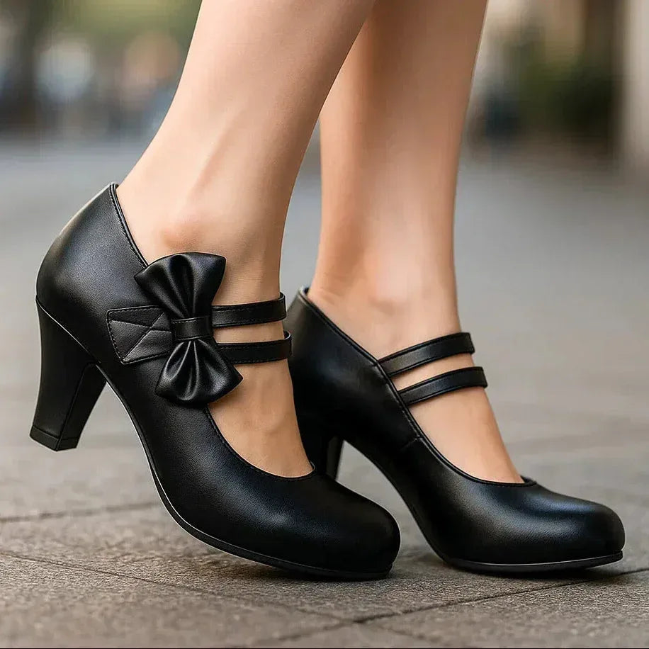 Aoibheann Mary Jane Block Heel Pumps