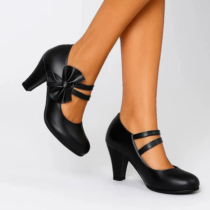 Aoibheann Mary Jane Block Heel Pumps