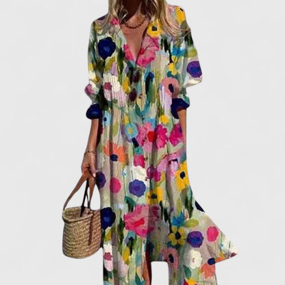 Lexa | Button-Down Maxi Shirt Dress for Women