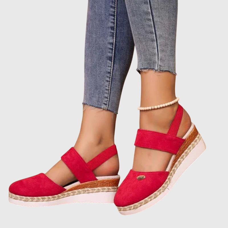 Jausserande Slingback Platform Espadrille Sandals