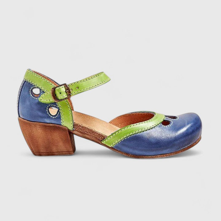 Sophronia Ankle Strap Block Heel Sandals