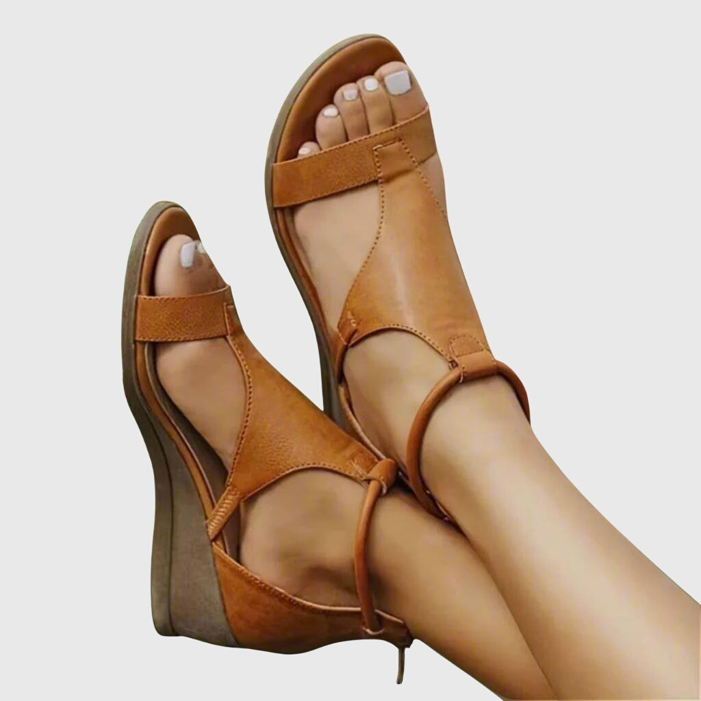 Flamenca Open Toe Ankle Strap Sandals