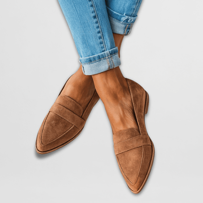 Zenaida Loafers with Soft Napped Finish