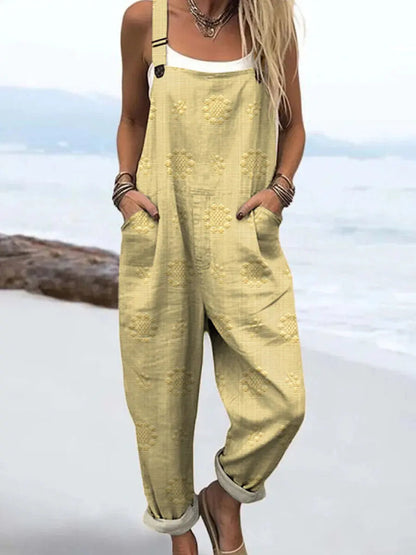 Eustachie Relaxed Fit Patterned Jumpsuit