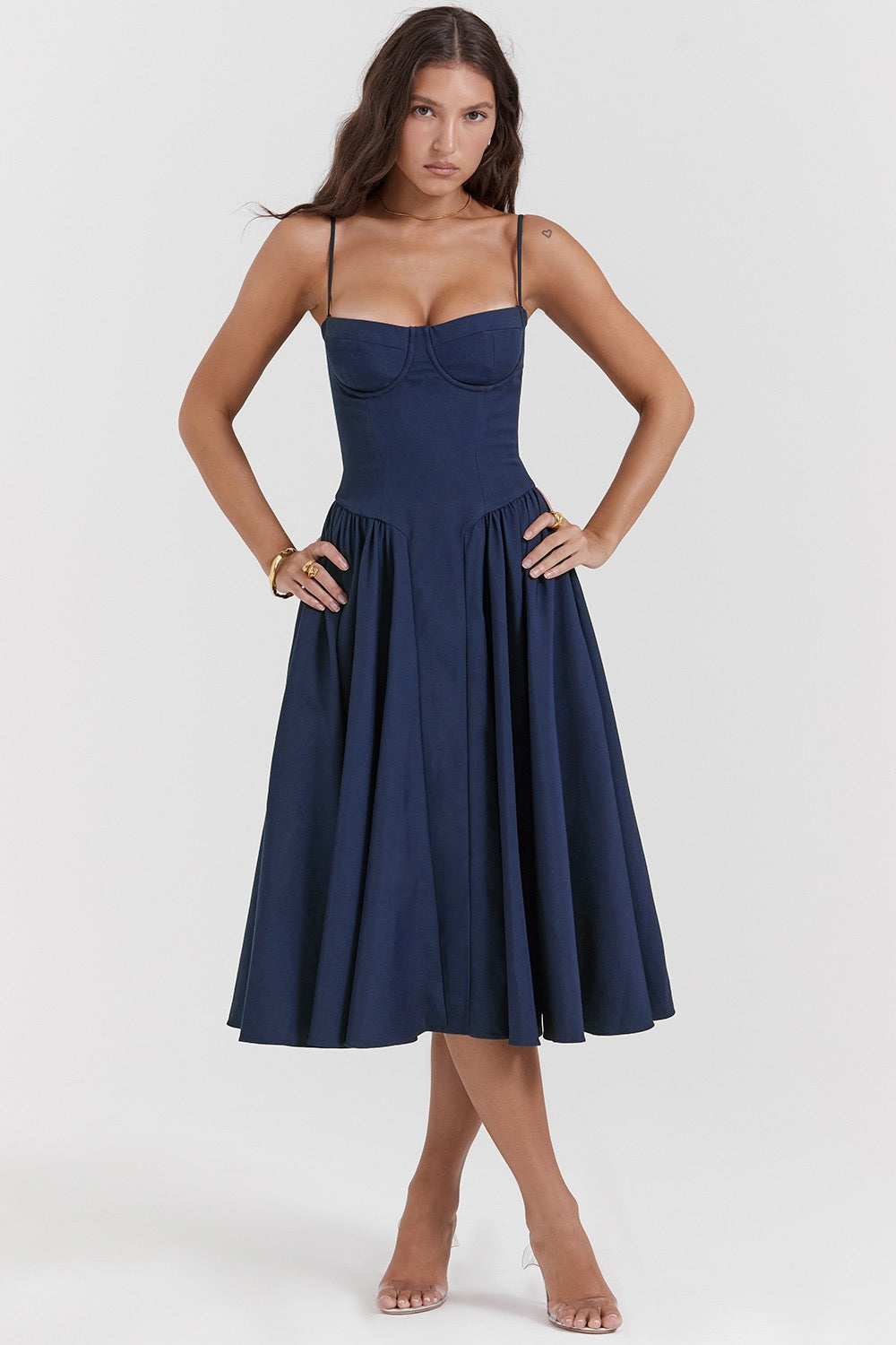 Milica Wedding Guest A-Line Midi Dress