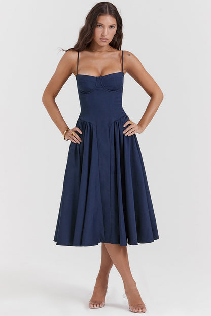Milica Wedding Guest A-Line Midi Dress