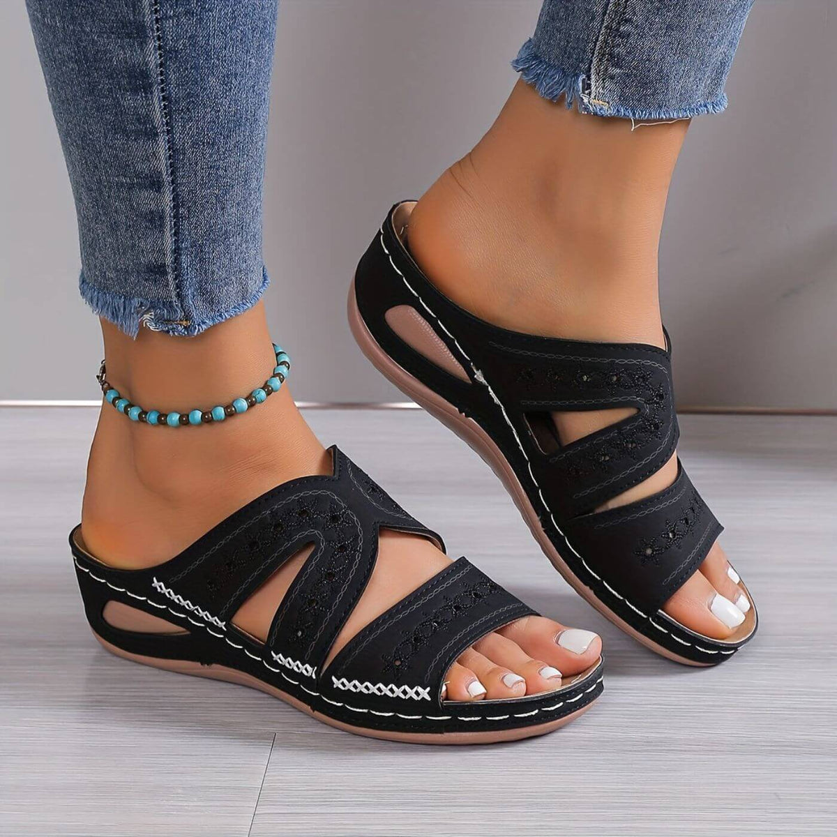 Jorunn Open Toe Strappy Sandals