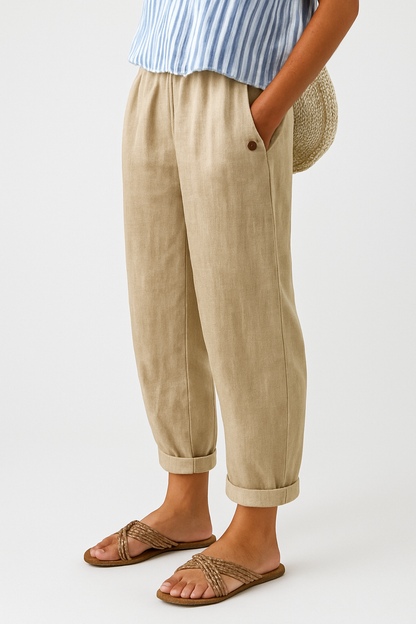 Radmila Straight Leg Trousers with Side Pockets