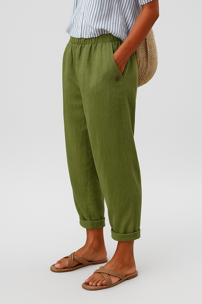 Radmila Straight Leg Trousers with Side Pockets