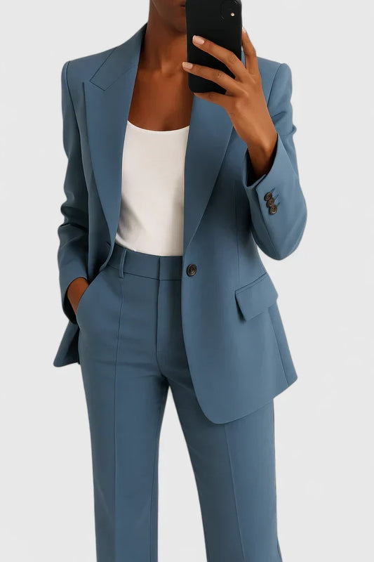 Ysoarda Wide Leg Blazer Suit Set
