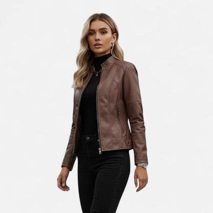 Terezia Cropped Zip-Up Jacket