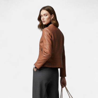 Terezia Cropped Zip-Up Jacket