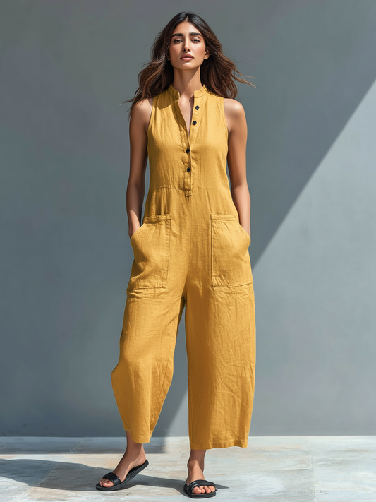 Eleri Sleeveless Wide Leg Jumpsuit