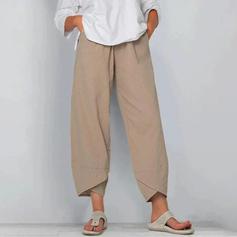 Rionach Cropped Wide Leg Trousers