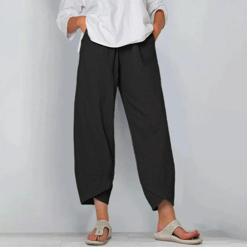 Rionach Cropped Wide Leg Trousers