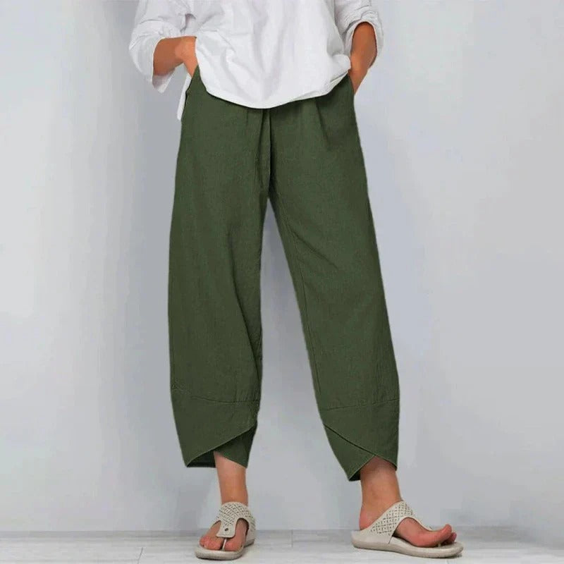 Rionach Cropped Wide Leg Trousers