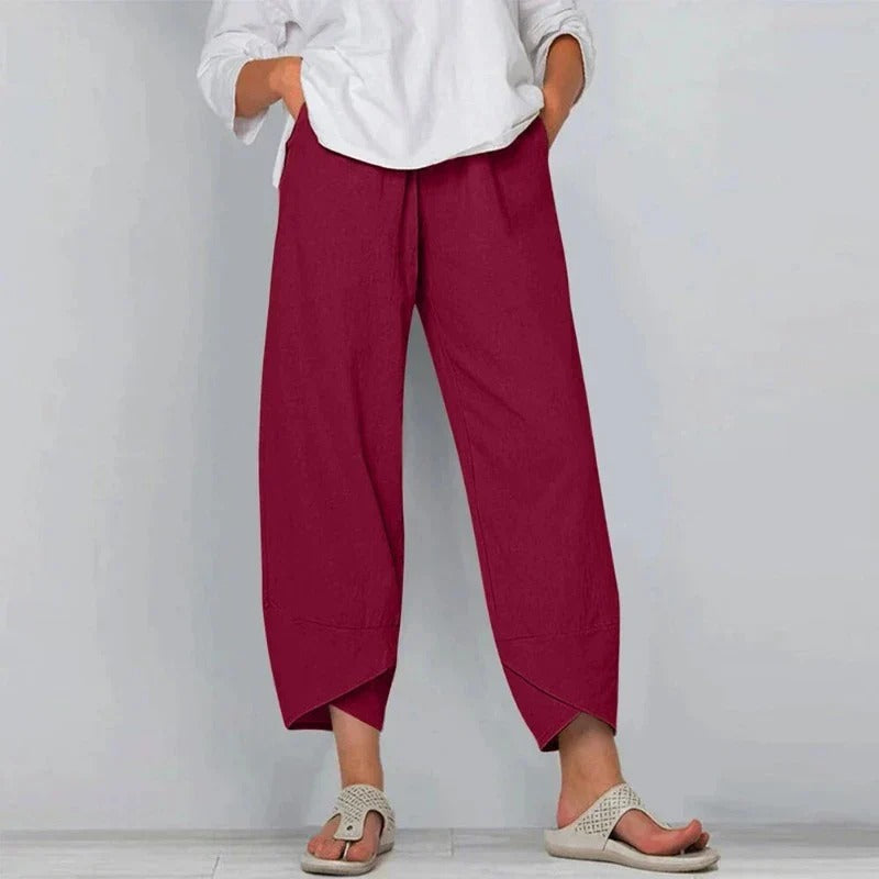 Rionach Cropped Wide Leg Trousers