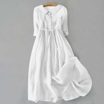 Valgerd Collared Button-Down Midi Dress