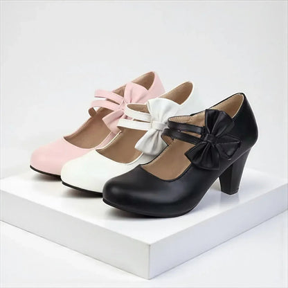 Aoibheann Mary Jane Block Heel Pumps