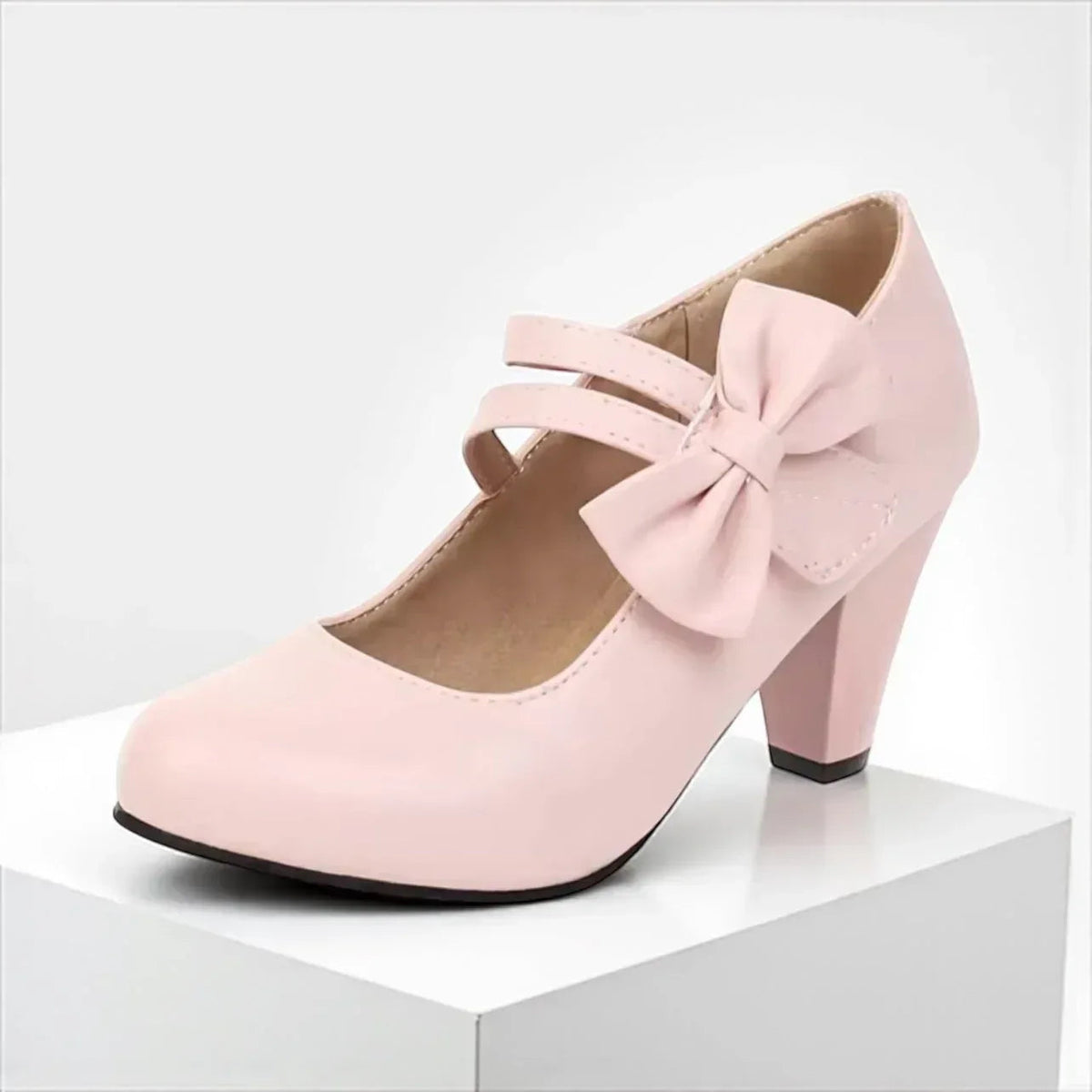 Aoibheann Mary Jane Block Heel Pumps