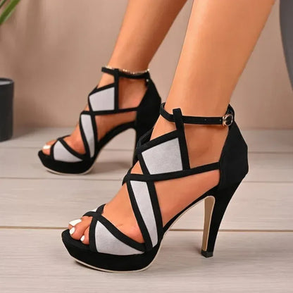 Wilburh Platform Open Toe Strappy Heels