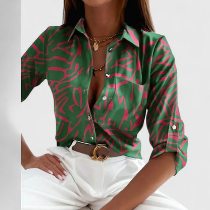 Osburge Button-Down Long Sleeve Blouse